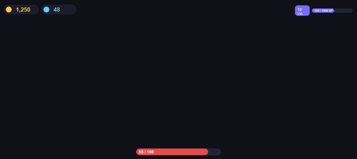 GUI Pack UI Kit Buttons Frames Shop Inventory preview 2