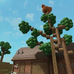 Chicken on tree Tower icon