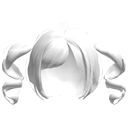 Cute White Pigtails Hair Roblox item