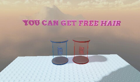 Free Hair & Rainbow Stairs