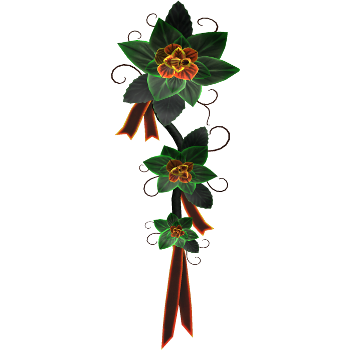 Emerald Flower Backpiece