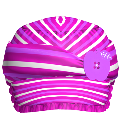 Cute 2000s Gyaru Apple Button In Purple White