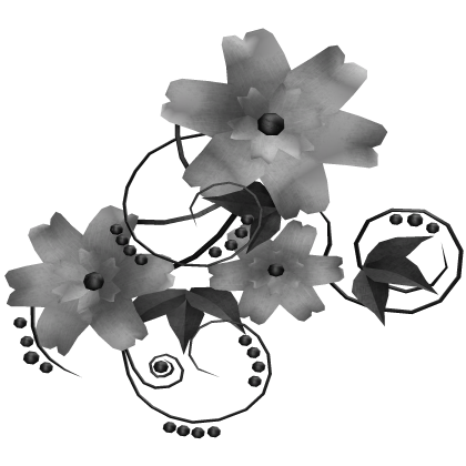 White & Black Flower Aura 