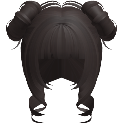 curly cutecore moe princess buns brown