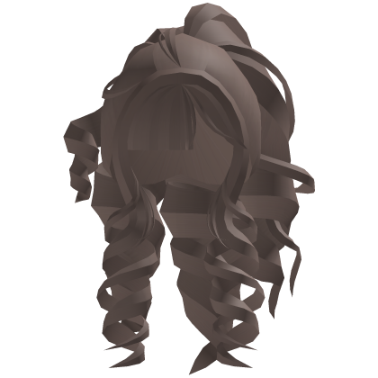 Fluffy Gyaru Bouncy Curls In Brown Roblox item