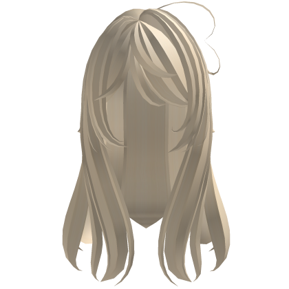 ♡ ꒰ Long cute messy fluffy moe hair in blonde Roblox item