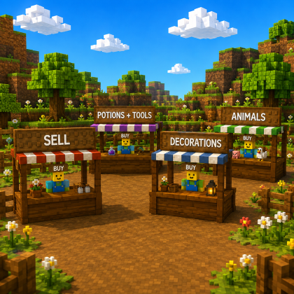 4-stall Farm Shop / Marketplace Pack