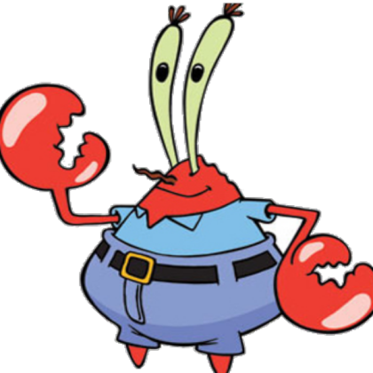 Transparent Mr.Krabs Roblox decal