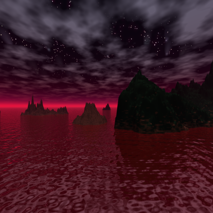 Strange Sky with Red Sea