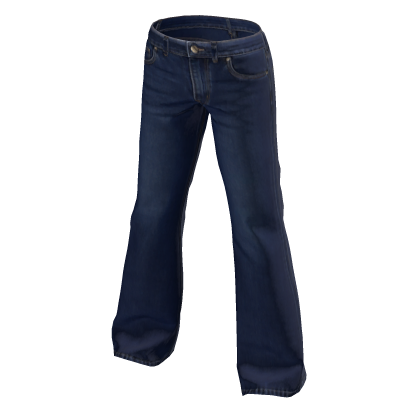 Y2K Dark Wash Flared Denim Jeans Vintage