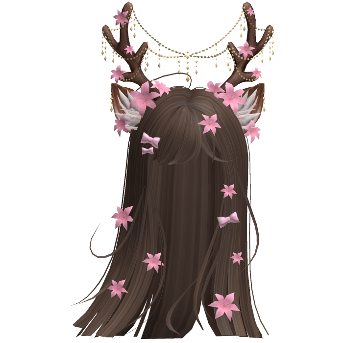 Ethereal Christmas Fairy Fawn Hair w/ Antlers
