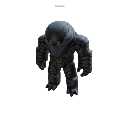 Grey Golem Monster Horror NPC AI Ready to Use