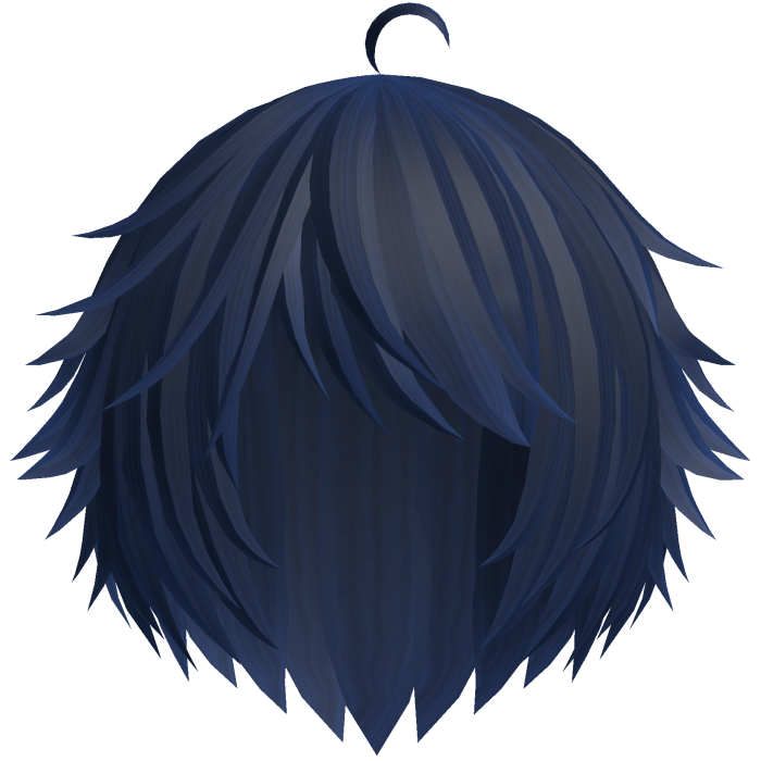 Blue Cute Kawaii Emo Anime Tuft Hair