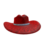 Sparkley Red Cowboy Hat