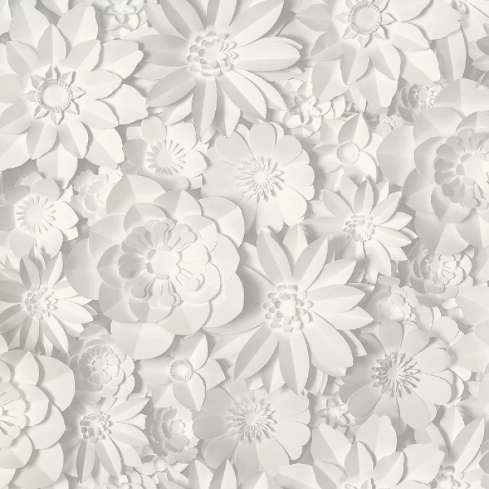 White floral wallpaper Roblox decal