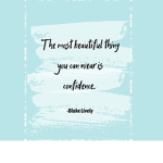 Selflove and confidence