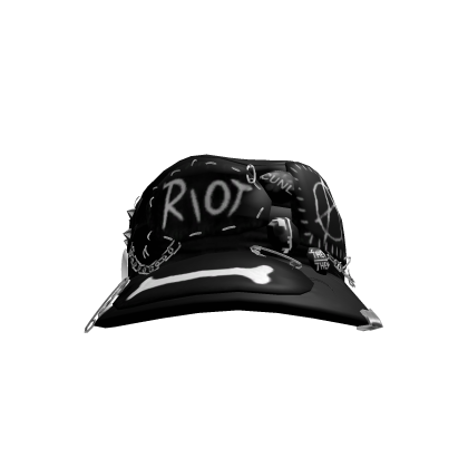 Riot Punk Hat Black Roblox item