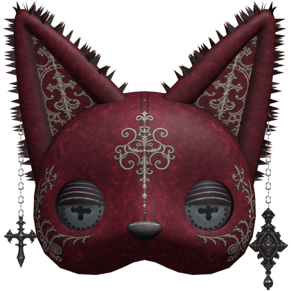 Goth Sad Cat Mask