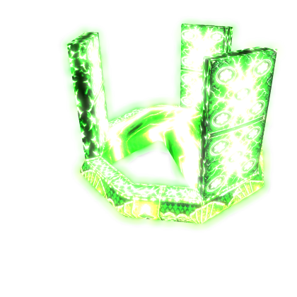 DOMINO CROWN GREEN NEON GLOW ✨emissive✨Limited