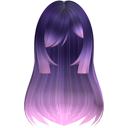 Cute Long Layered Hair (Galaxy Purple) Roblox item