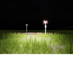 the first railroad crossing icon