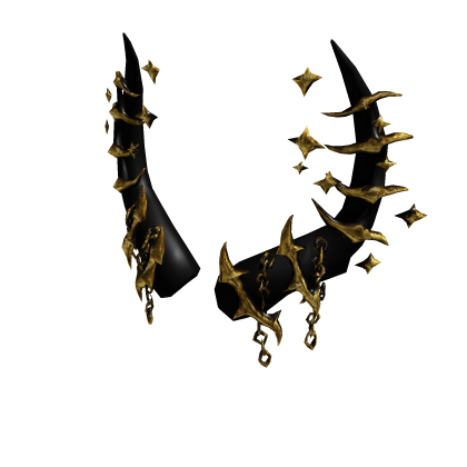 [UGC] Golden Spiked Horns Roblox item