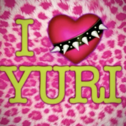 i heart yuri y2k emo scenecore royale high poster Roblox decal