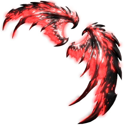 [ GLOWING ] Red Fallen Angel Wings