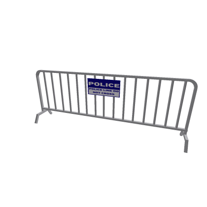 street barrier police sign