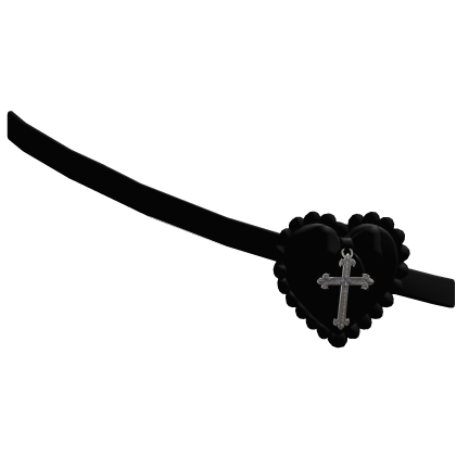 gothic black emo eyepatch w cross