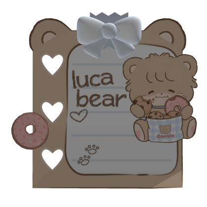 ♡ luca bear sticky note thumbnail