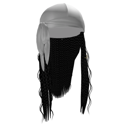Durag w/ Braids [Black] Roblox item