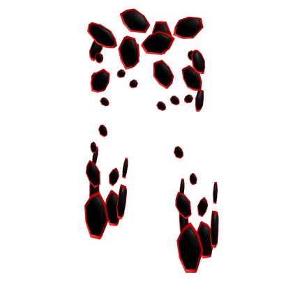 Dark Red Fractured Platelegs