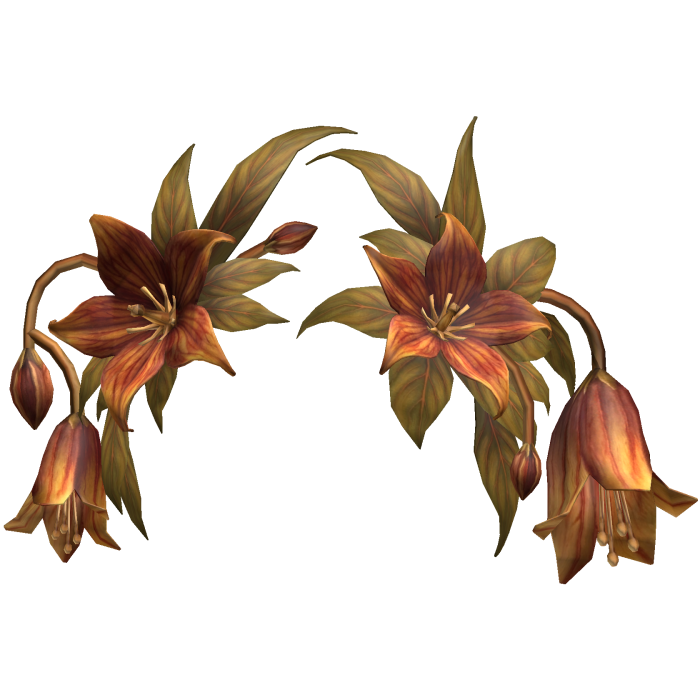 Orange Gold Lily Flower Crown