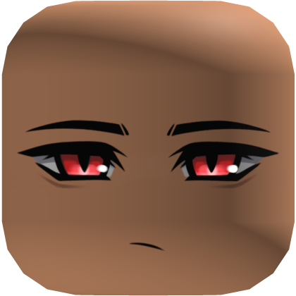 Tan Anime Boy Face - Red Roblox item