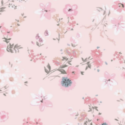 Pink and white flowers with pink background Roblox decal