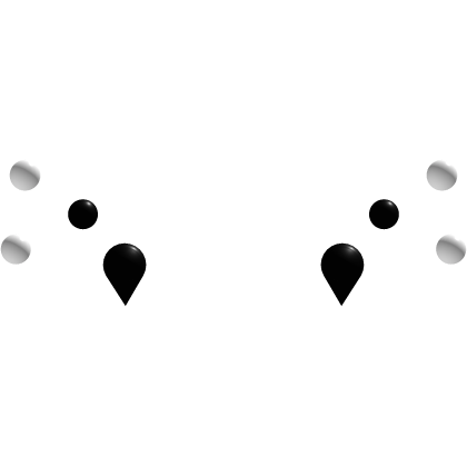 (◕♡◕) Black & White Angel Bites Piercing Set