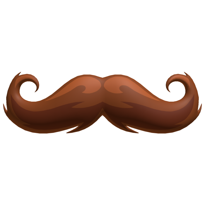 Ginger Small Mustache Cute Nerdy Fancy Moustache