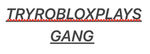 TRYROBLOXPLAYS GANG