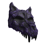 Amethyst Skull Wolf Mask
