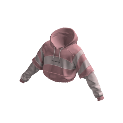Hoodie Striped - Pink White VSC