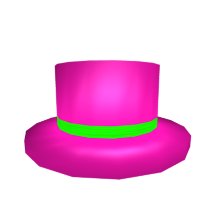 Neon Pink Top Hat (Free) Roblox decal