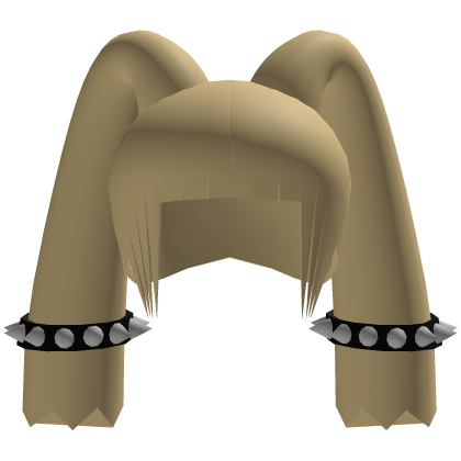 low poly emo punk girl hair yellow Roblox item