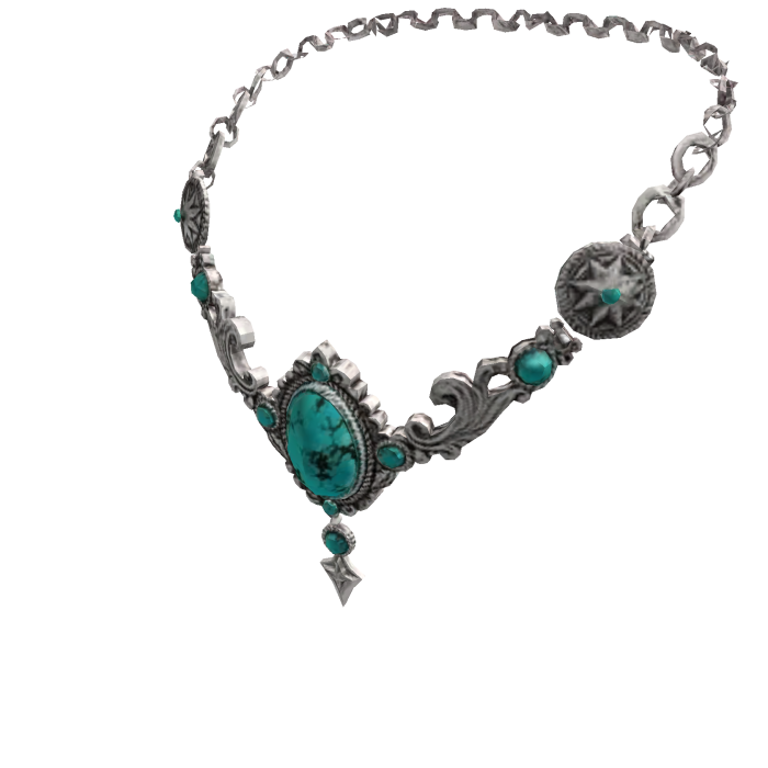 Turquoise Western Cowgirl Necklace