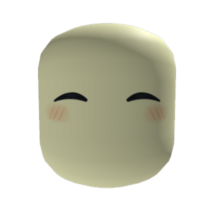 Joy Blush Pastel Yellow Tone Skin Mask Roblox decal