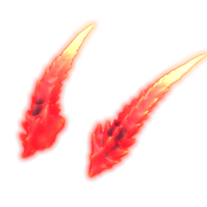 Glowing Fiery Horns (Emissive) - Red