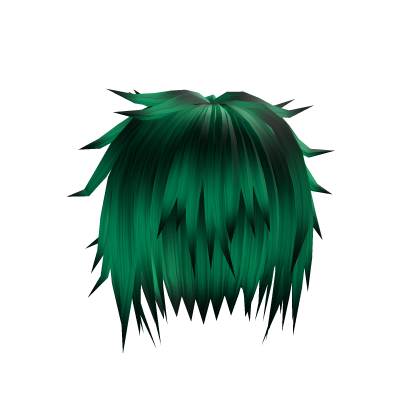 emo scene green hair Roblox item