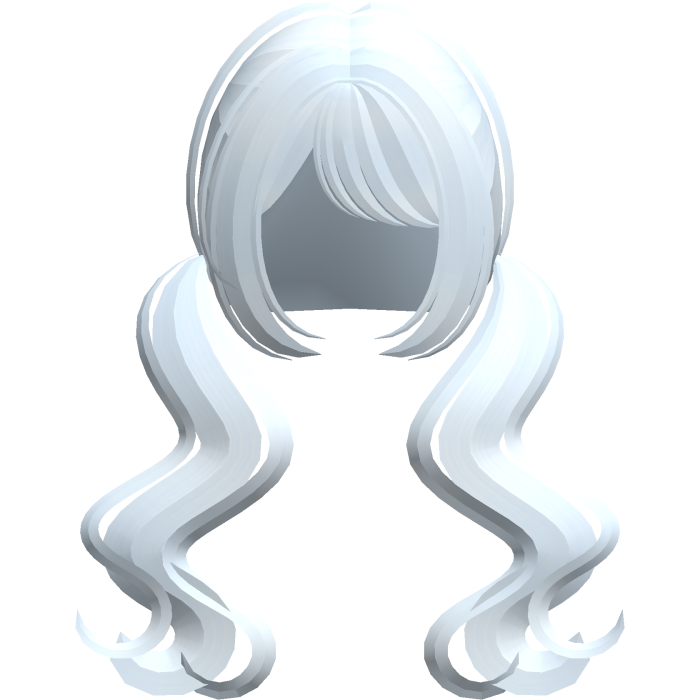 ♡ ꒱  dreamy wavy low pigtails in blue