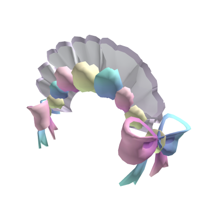 Pom Pom Bonnet Maid Headband White Roblox item