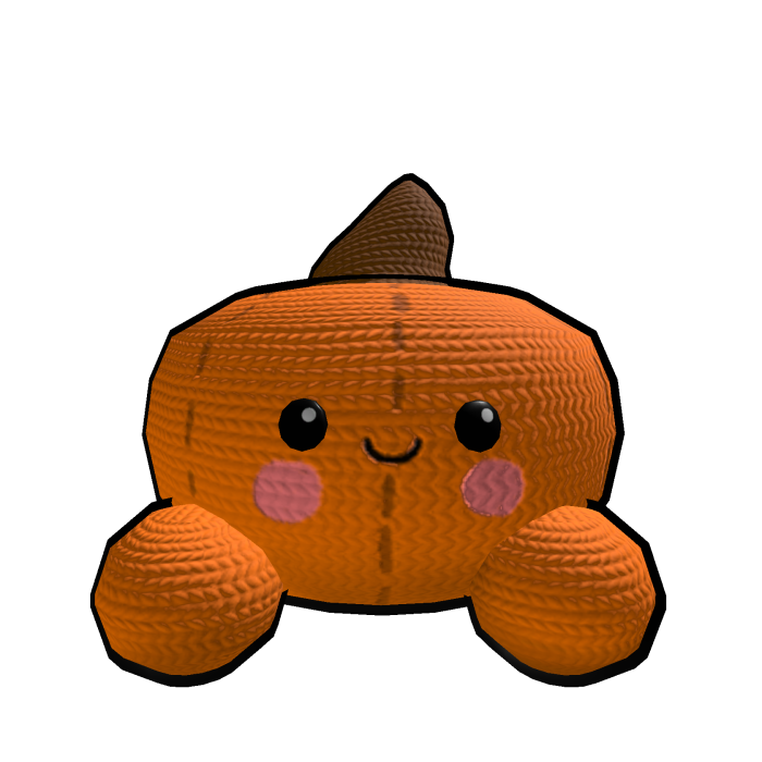 Pumpkin Plushie Shoulder Pal (Right)